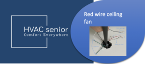 red wire ceiling fan